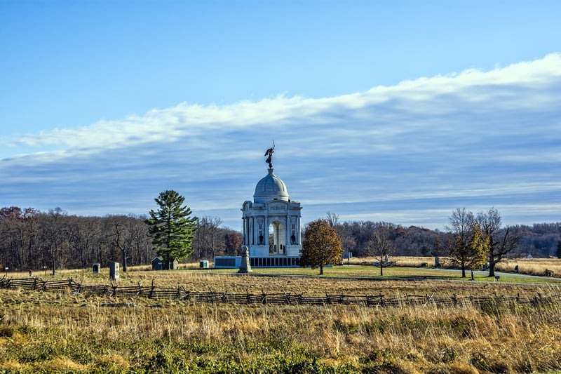 Gettysburg Battlefield in Pennsylvania